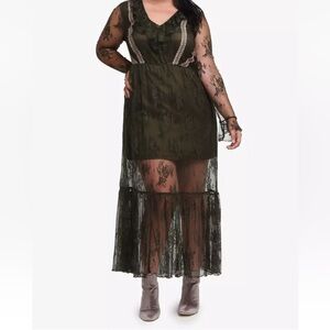 Elvi Olive Green Size 14 Dress